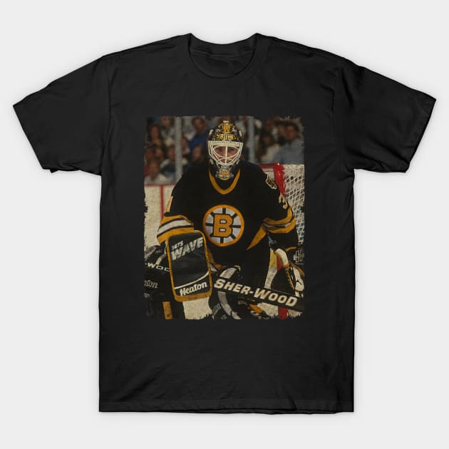 Blaine Lacher - Boston Bruins, 1996 T-Shirt by Momogi Project